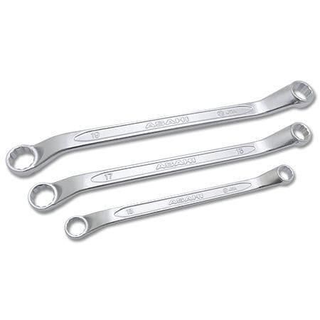 Llave poligonal de cromo - OF series - Asahi Metal Industry Co.,Ltd - con cabeza acodada / doble