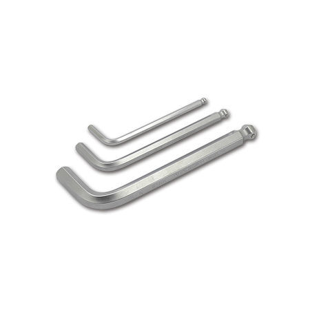 Llave Allen de cromo - AZK series - Asahi Metal Industry Co.,Ltd - con boca de bola