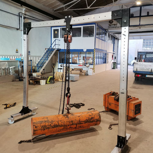 Pórtico portátil - DSW SOLUTIONS - para obras de infraestructura / de aluminio / ligero