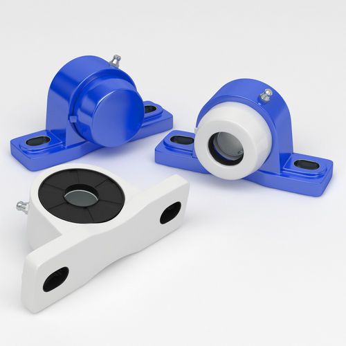 Soporte con rodamiento de placa - PPL series - NHK Group ApS - de bolas / de hierro fundido / de acero inoxidable