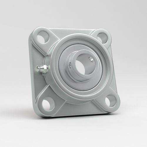 Soporte con rodamiento con brida - SF series - NHK Group ApS - de bolas / de acero inoxidable / de caucho