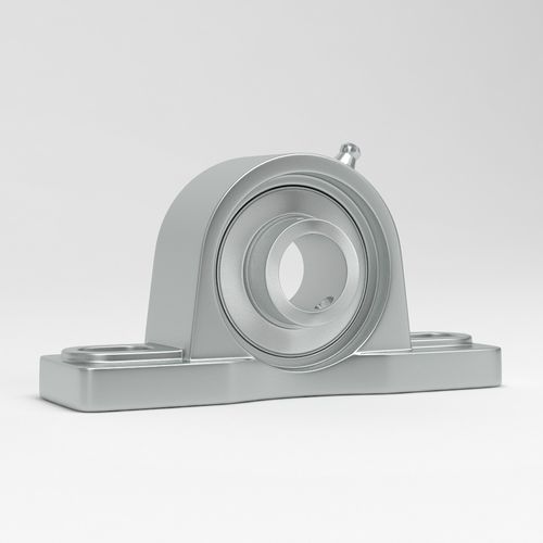 Soporte con rodamiento de placa - SP series - NHK Group ApS - de acero inoxidable / inoxidable / de caucho