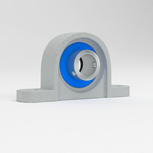Soporte con rodamiento de placa - SKP series - NHK Group ApS - de acero inoxidable / de plástico / de NBR