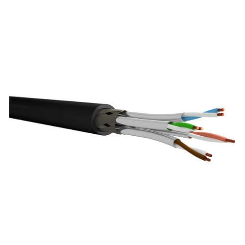 Cable eléctrico de datos - 10227.BK - AIXONTEC - audio/vídeo / resistente a los UV / blindado