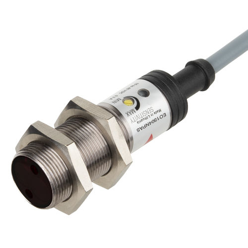 Sensor fotoeléctrico de reflexión directa - EO1804NPAS - Carlo Gavazzi Automation SpA - cilíndrico / infrarrojo / IP67