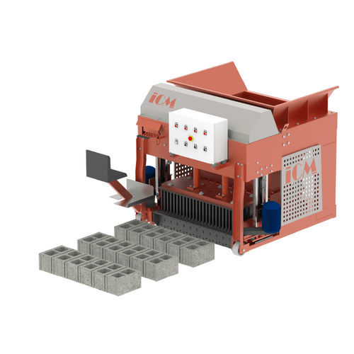 Máquina para fabricación de bloques semiautomática - EASY 6 - ICM - móvil