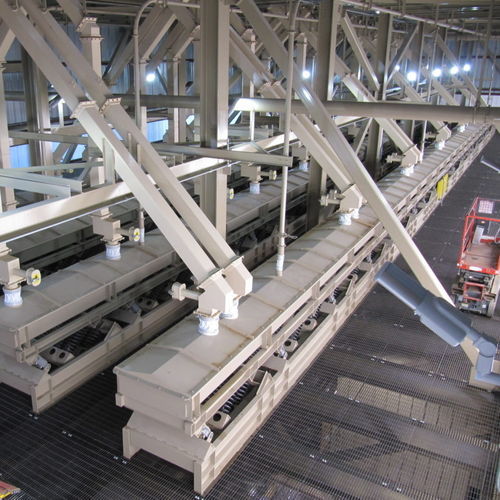 Transportador vibratorio - Action Vibratory Equipment - de frecuencia natural / horizontal / inclinado