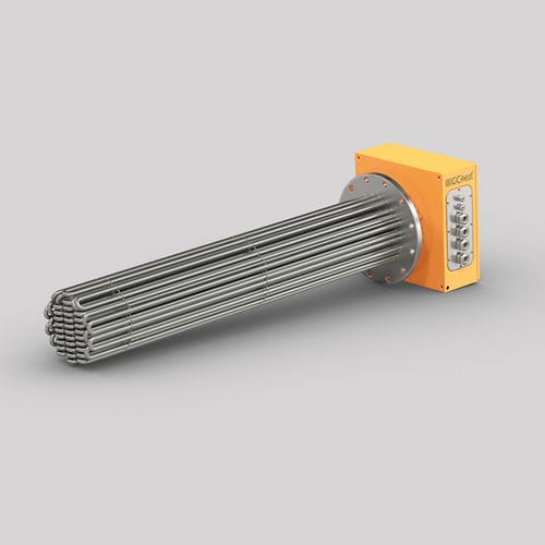 Elemento calefactor tubular - GC-flange - GC-heat Gebhard GmbH & Co. KG - en placas / industrial / antideflagrante