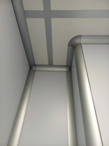 Perfil de aluminio pintado - Cleanroom Italia srl - redondo / para la industria