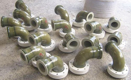 Racor para productos químicos - Chemical Process Piping Pvt. Ltd. - con brida / acodado / DIN