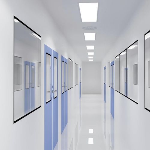 Puerta giratoria - CLEAN ROOM DESIGN d.o.o. - de aluminio / para interior / de acceso