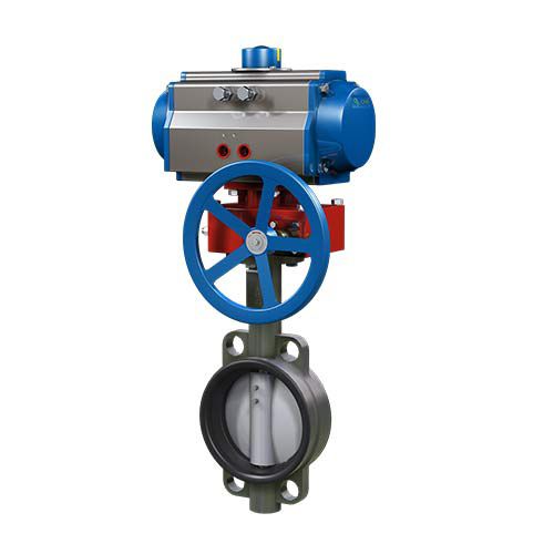 Válvula de mariposa - Wuxi CTENO Actuators Manufacture Co., Ltd. - neumática / de regulación / de vaciado