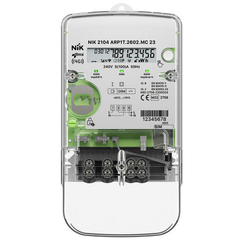 Contador de energía eléctrica monofásico - 2104 - NIK Electronics - en riel DIN / de prepago