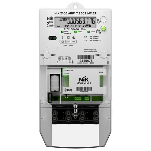 Contador de energía eléctrica monofásico - 2106 - NIK Electronics - en riel DIN / RS-485