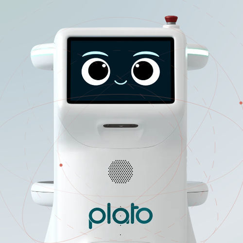Robot de entrega de comida - Plato - United Robotics Group GmbH - para hotel / para hospital / para restaurante