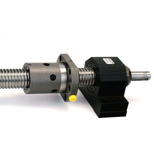 Soporte cojinete para tornillo de bolas - PLBU series - FLI - France Linéaire Industrie - de placa / fijo / con rodamiento de bolas de contacto oblicuo