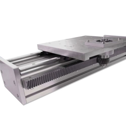 Módulo lineal de piñón cremallera - TLC - FLI - France Linéaire Industrie - de perfil de aluminio / guiado / de un eje