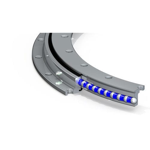 Corona giratoria de bolas de cuatro puntos de contacto - SS SS 1B20 L - Reel Makina - sin dientes / de una sola hilera / para grandes cargas