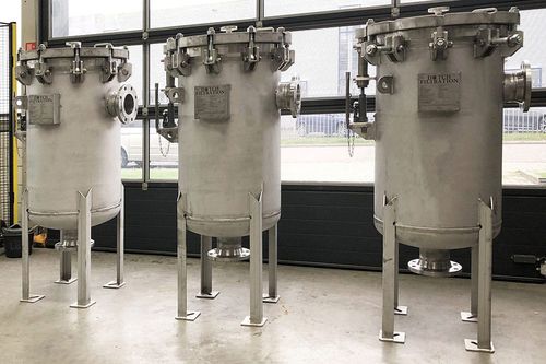 Cárter de filtro de bolsa - Dutch Filtration BV - para fluidos / para agua / de acero