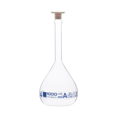 Matraz Erlenmeyer - CH0445G - EISCO Electronic Instrumentation - aforadas / de vidrio / para laboratorio