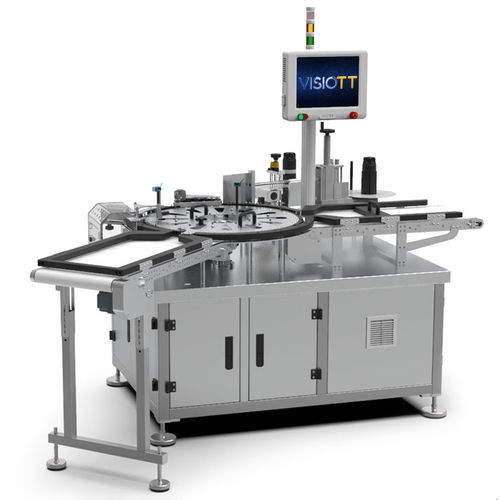 Etiquetadora automática - VBL-100 - VISIOTT Teknoloji San. Ve Tic. Ltd. Sti. - wraparound / para la industria farmacéutica / para aplicaciones cosméticas