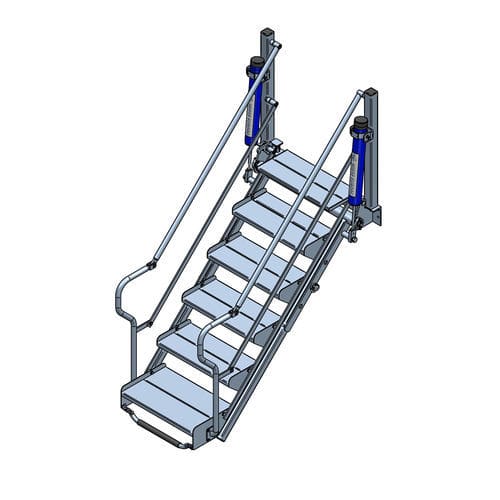 Escalera fija abatible - FS xT - Wiese Europe BV - metálica / con barandilla de seguridad / con peldaño antideslizante