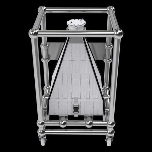 Contenedor IBC de acero inoxidable - ACUBE-PRO - Andocksysteme G. Untch GmbH - para productos farmacéuticos / para polvos y granulados / abierto