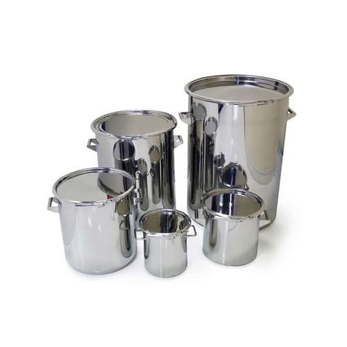 Bidón de acero inoxidable - HPN0 series - Hanningfield Process Systems Ltd. - con asas / con tapa / con gancho