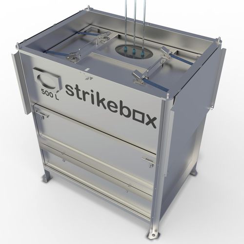 Contenedor IBC de transporte - Strikebox Innovations limited - de acero inoxidable / para líquido / para productos farmacéuticos