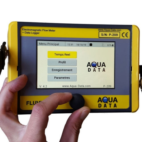 Correntómetro electromagnético - Fluvia - COMETEC SA - volumétrico / para agua / portátil