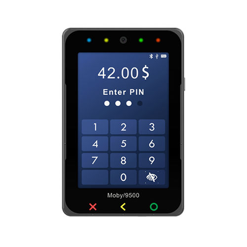 Terminal de pago Bluetooth - Moby/9500 - Ingenico - WiFi / USB / PCI PTS v6