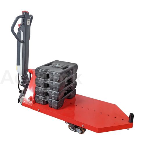 Transpaleta semieléctrica - TRANSTIMON - ACTIWORK - con batería de litio / de seguridad / compacta