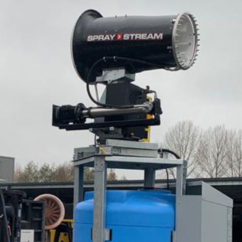 Cañón nebulizador para supresión del polvo - S7.5 Vertikaltank - Aquaco GmbH