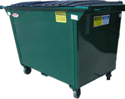 Contenedor de basura para reciclaje - 2YD Rear Load Veolia Green - Gregory container