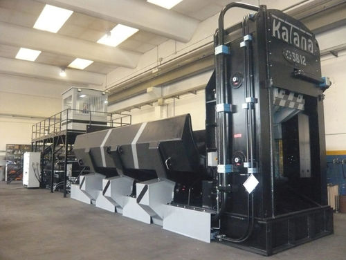 Prensa de balas para chatarra - Katana 3812 - ECOTECNICA EUROPE S.r.l. - vertical / 1000x800x1000