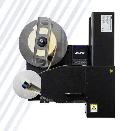 Máquina de impresión-colocación de etiquetas de transferencia térmica - LR4NX - SATO Europe GmbH Italy - para etiquetas / monocroma / para entorno difícil