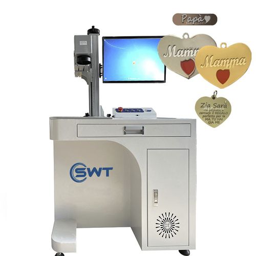 Máquina de grabado láser de fibra - DB-04 100w - Wuhan SWT Laser Technology - de aluminio / de mármol / de latón