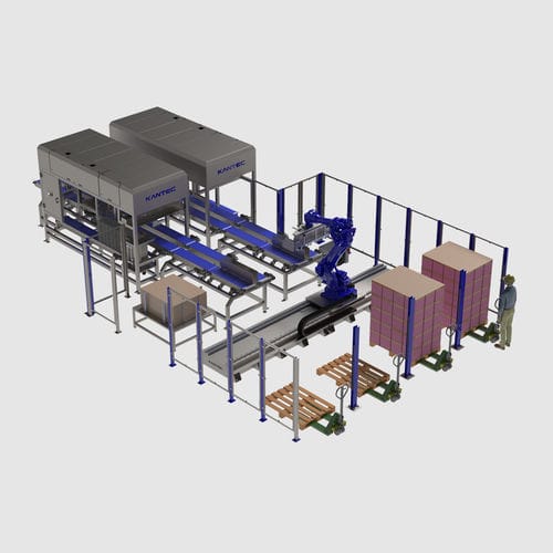 Paletizador robotizado - Kantec - para huevos / automático / para la industria alimentaria