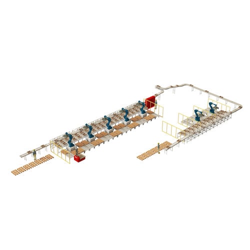 Paletizador con clasificadora - Kantec - robotizado / para cajas / automático
