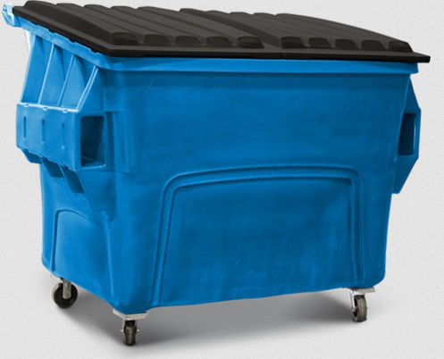 Contenedor de basura de plástico - YD series - Hedstrom - para residuos voluminosos / de residuos orgánicos / con abertura frontal