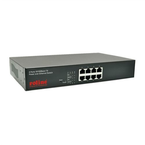 Conmutador Ethernet PoE - 21131191 - SECOMP Electronic Components GmbH - 8 puertos / 19"