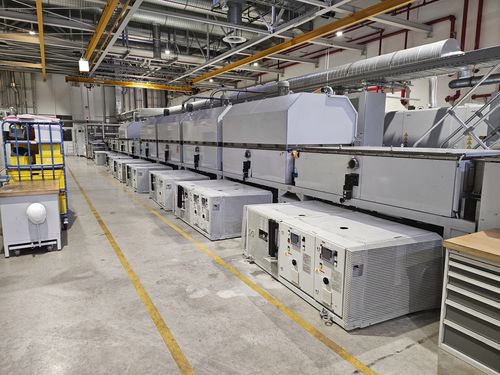 Máquina de deposición por pulverización catódica horizontal en línea - Singulus Sputter I - Avancis