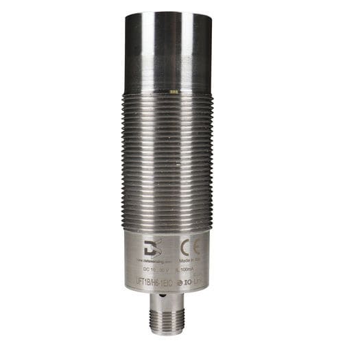 Sensor de ultrasonidos de reflexión directa - UFT series - DATASENSING - de acero inoxidable / con interfaz IO-Link