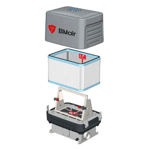 Sistema de filtración de partículas - MAO-3 series - BMAir International BV - de carbón activado / de aire / de alta eficacia