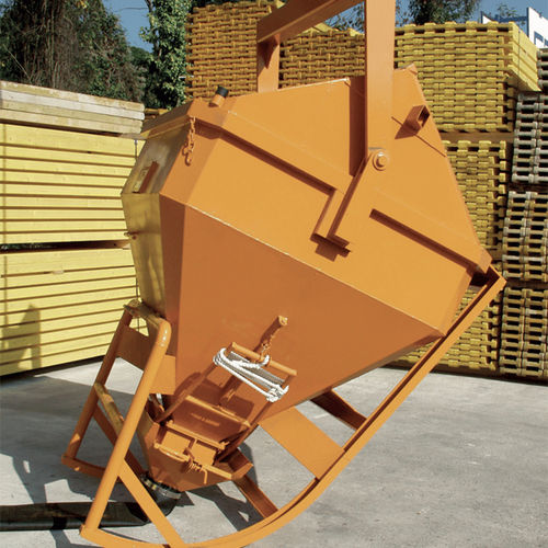 Cubo para hormigón cónico - BE1034CL - COPAC - con tubo de descarga