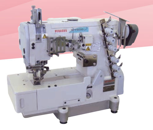 Máquina de coser interlock - W(T) series - Pegasus - de 3 agujas / de 6 hilos / de tejidos