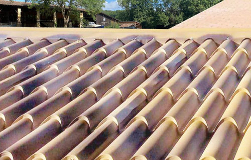 Panel sándwich núcleo de madera - Intermat Mekabat - cara de acero galvanizado / de revestimiento / para techado