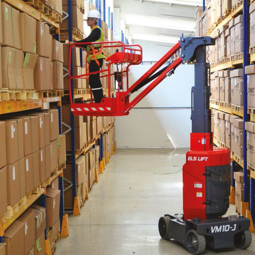 Cesta vertical con ruedas - VM10-J - ELS Lift Makina Sanayi Ticaret A.S. - alimentada por batería / de interior / para almacén