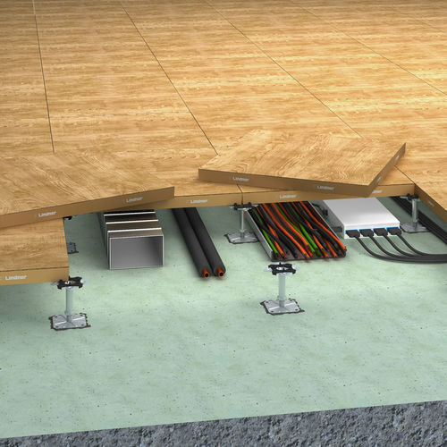 Revestimiento de suelo madera - WOODline - Lindner Group - para oficina
