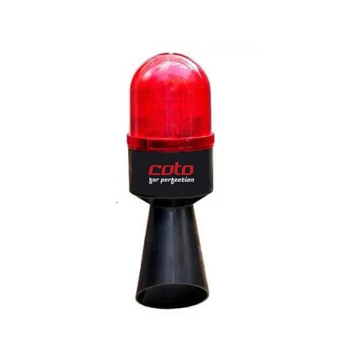 Claxon de alarma montable en pared - coto - con luz de señalización / IP65 / IP54
